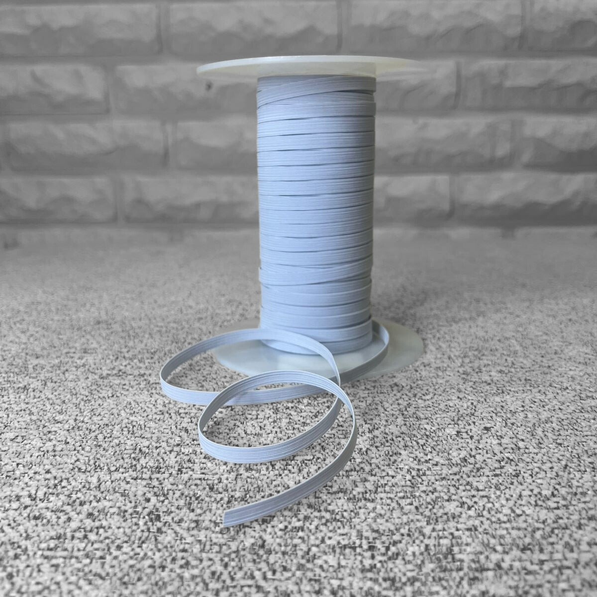 Kuminauha 7 mm valkoinen