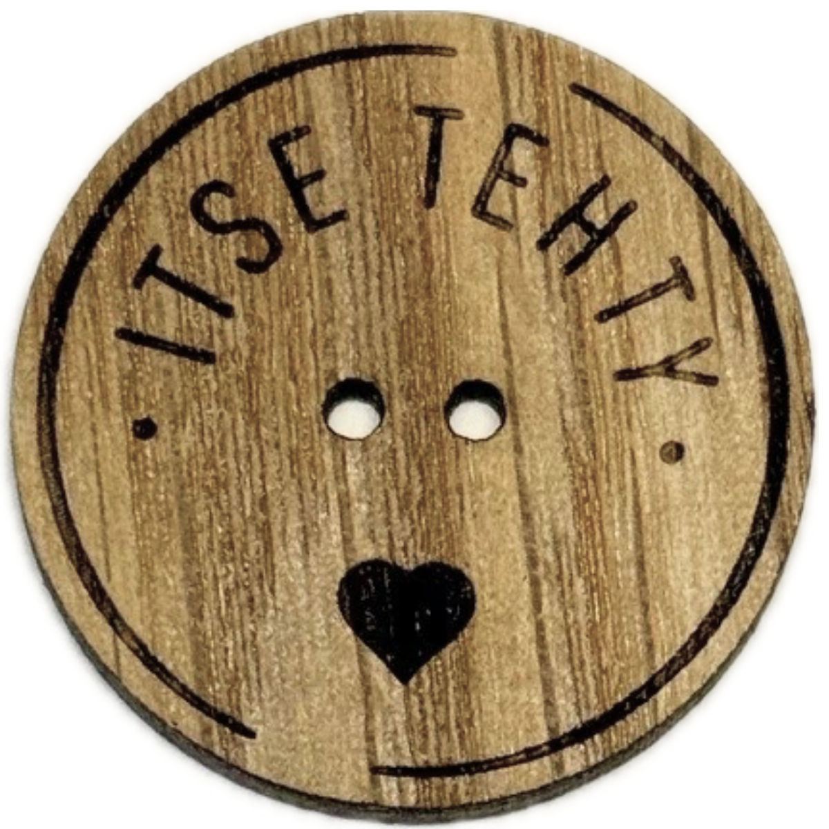 Nappi puuta ITSE TEHTY, useita vaihtoehtoja