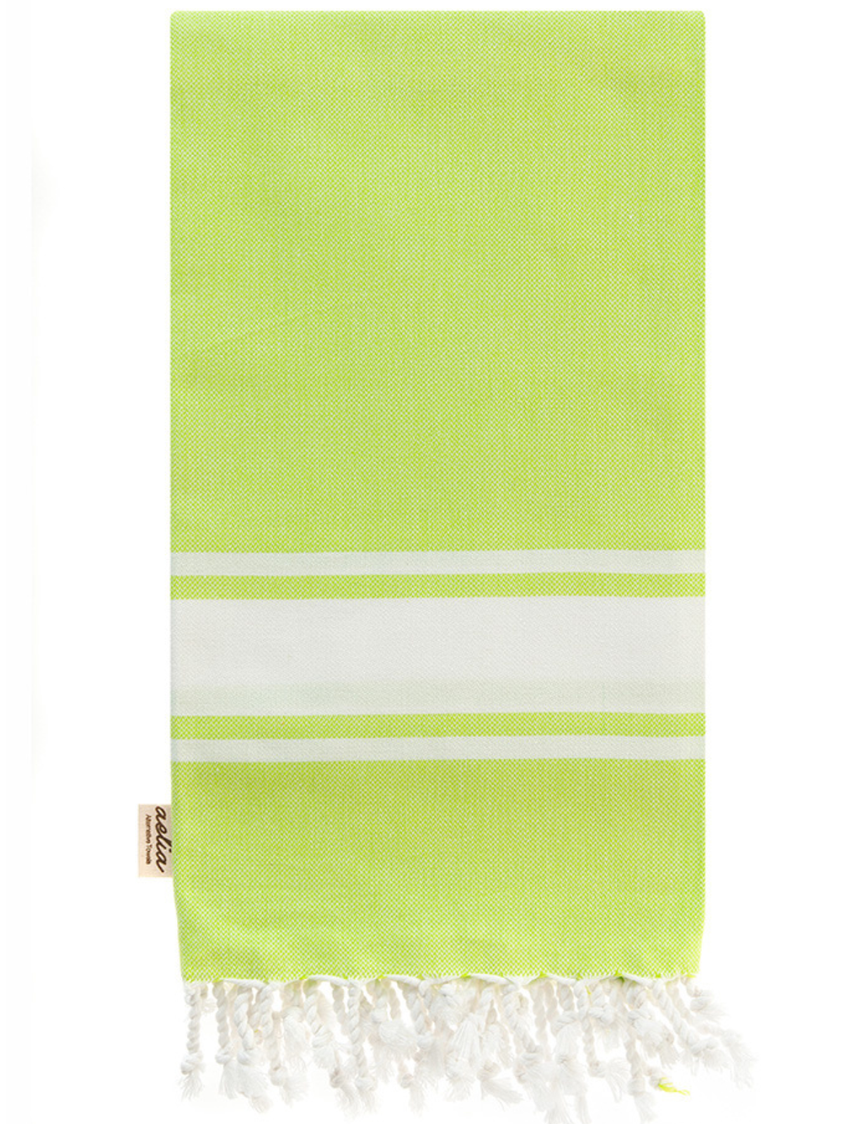 Kreikkalainen pyyhe Patmos lime puuvilla 100x180cm