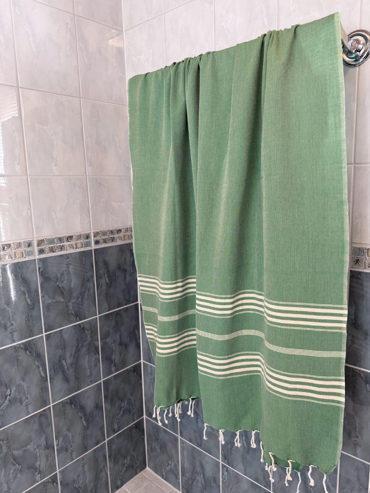 Hamam pyyhe Jätti vihreä puuvilla 100x210cm