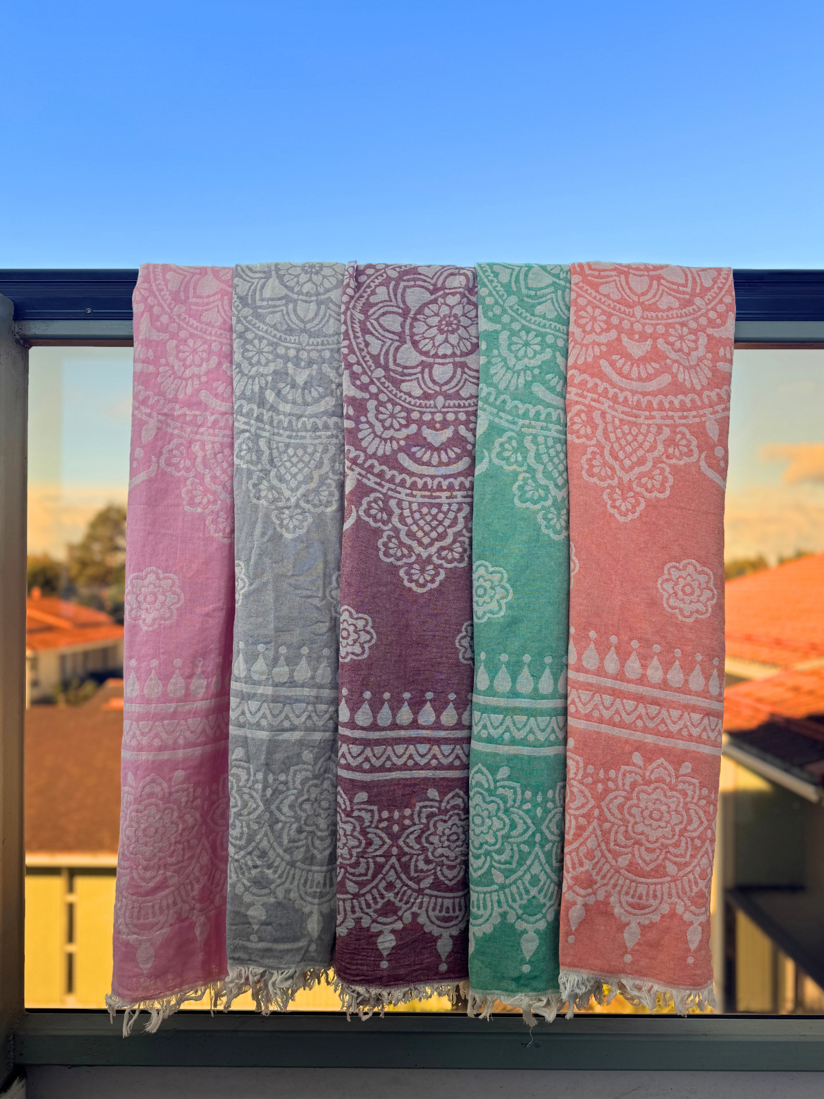 Hamam pyyhe Serene pinkki puuvilla 90x180cm