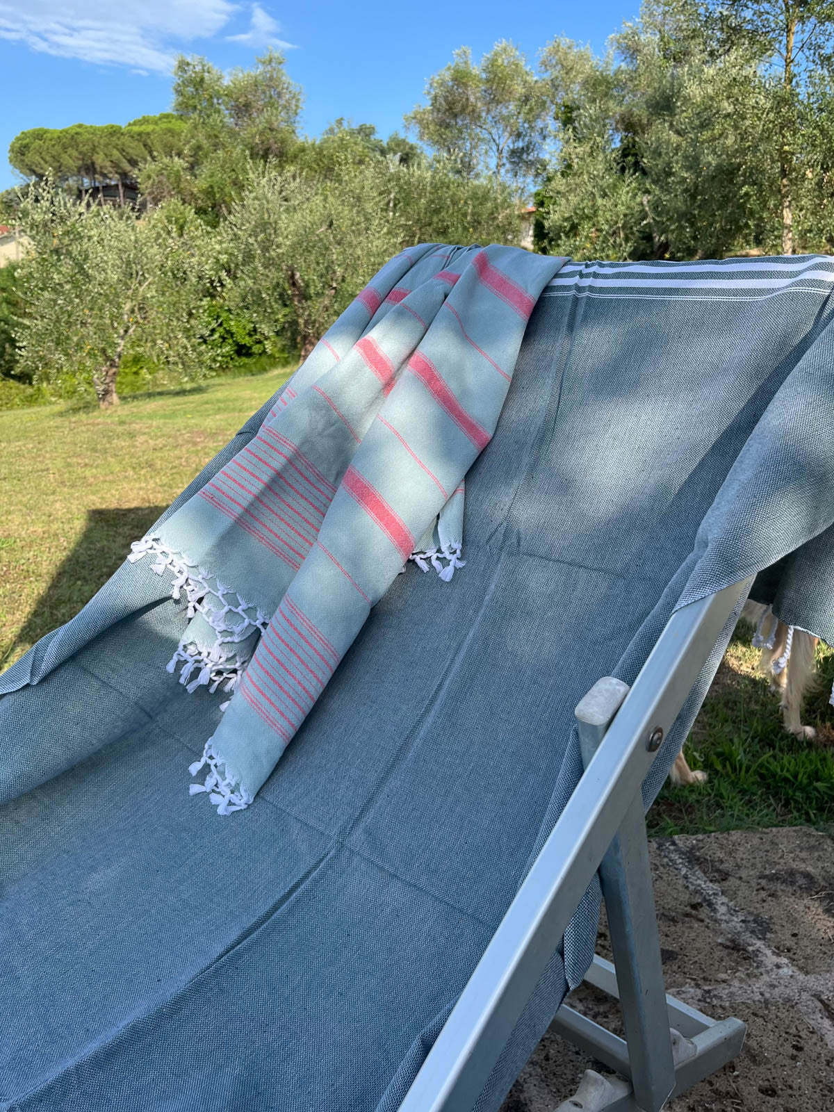 Hamam pyyhe Jätti tummanvihreä puuvilla 100x210cm