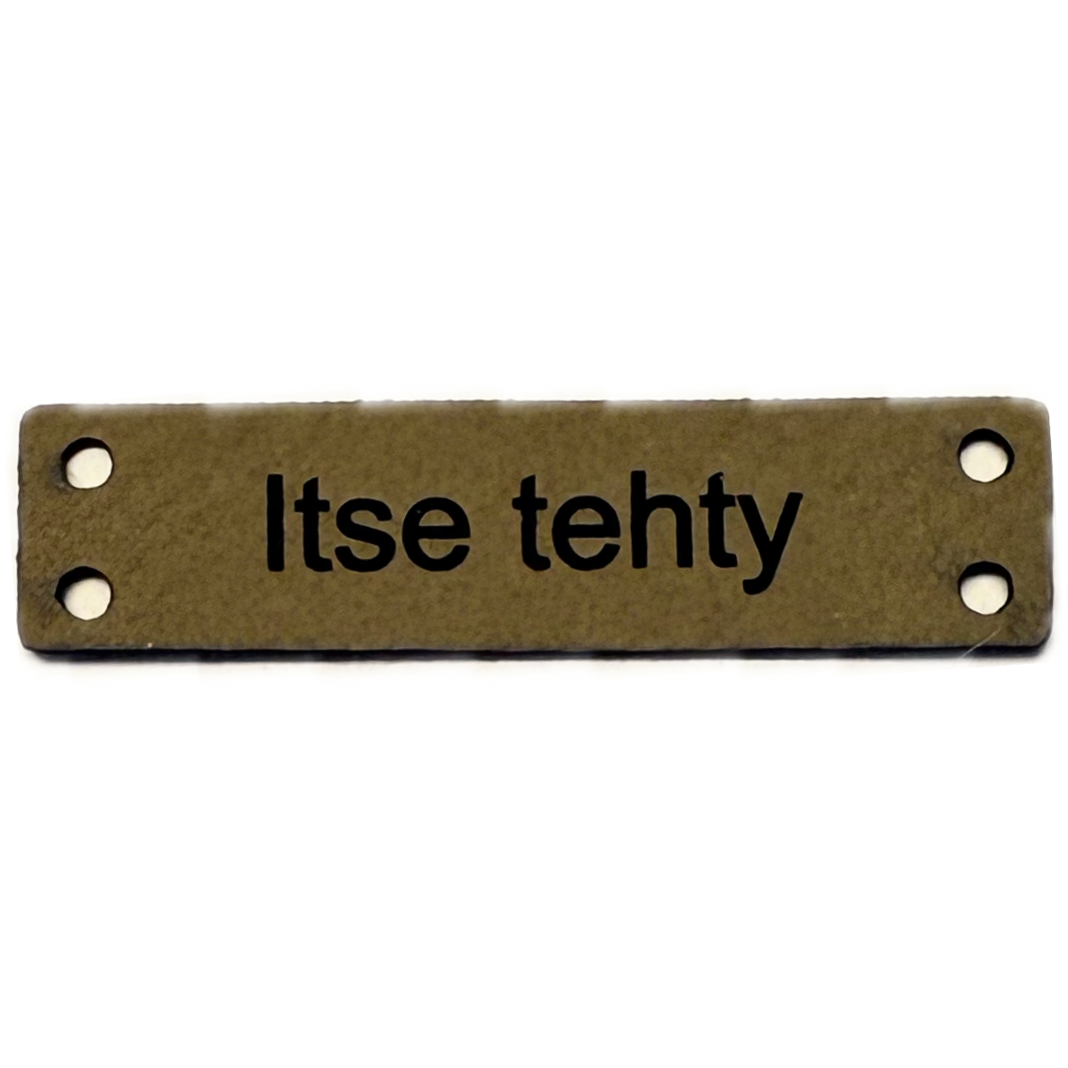 Merkki keinonahkaa Itse tehty, vaaleanruskea