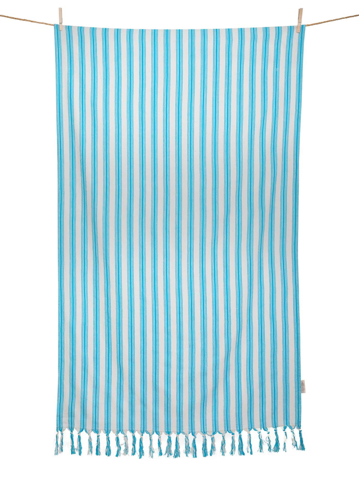 Kreikkalainen pyyhe Kaisla turkoosi puuvilla 100x180cm