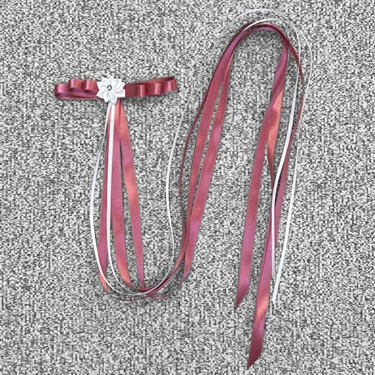 Kasterusetti Strassikukka pinkki-valkoinen