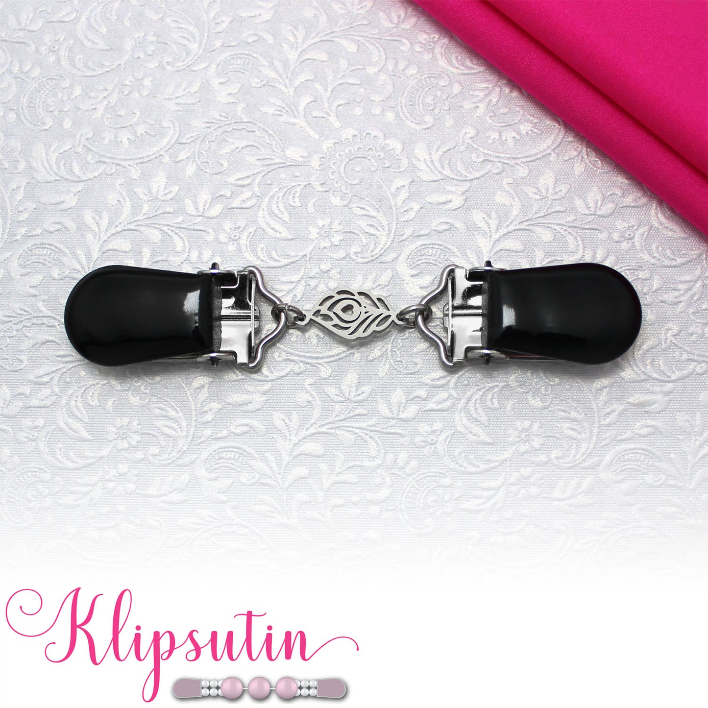 Klipsutin Lempi hopea-musta