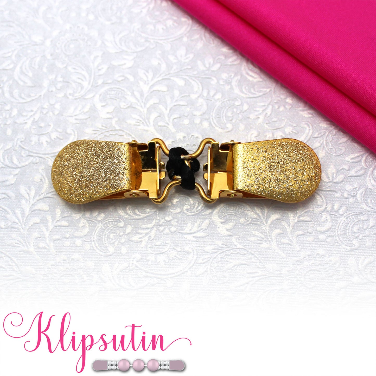 Klipsutin Ylva glitterkulta