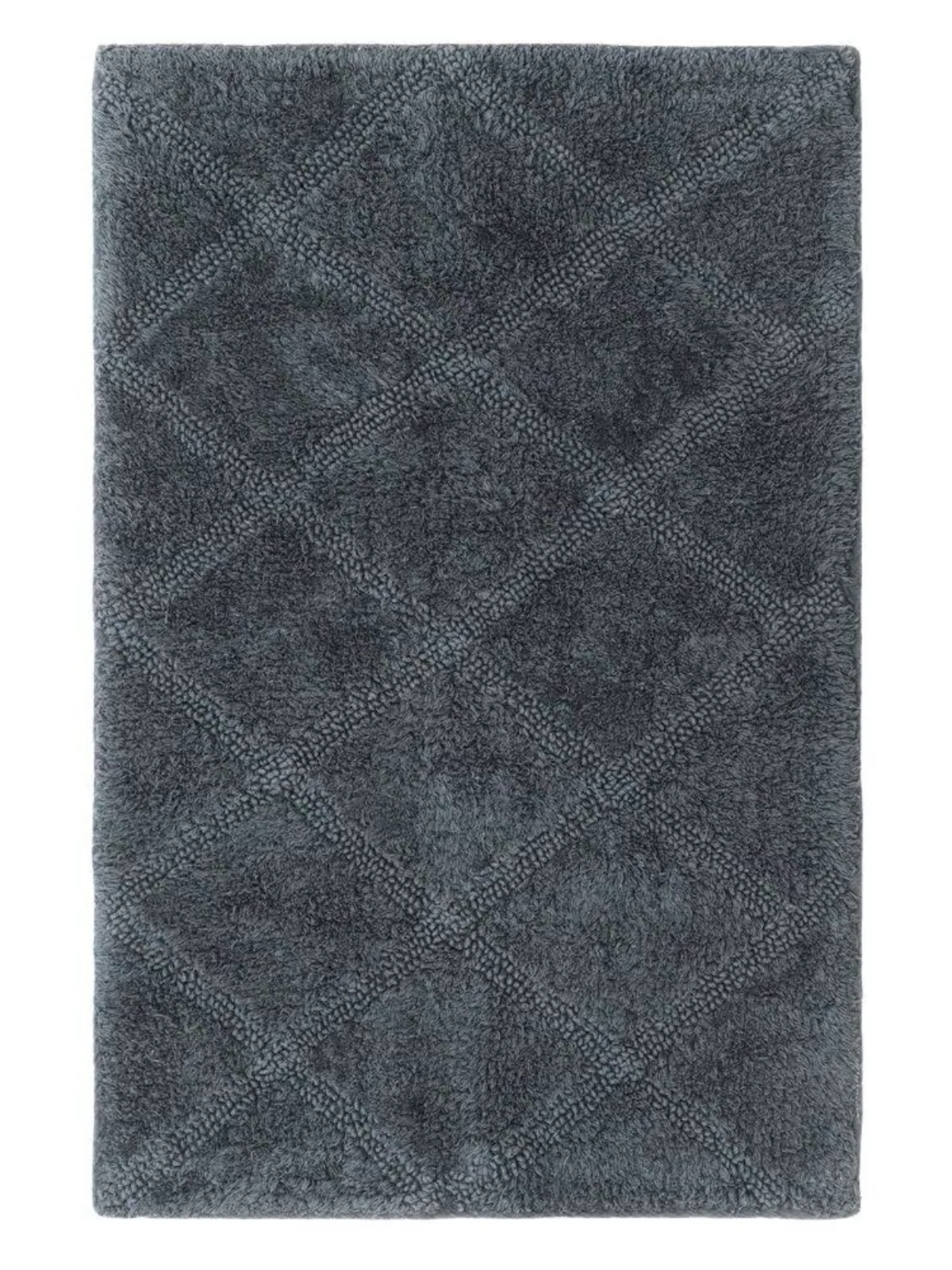 Kylpyhuoneenmatto Ruutu tummanharmaa