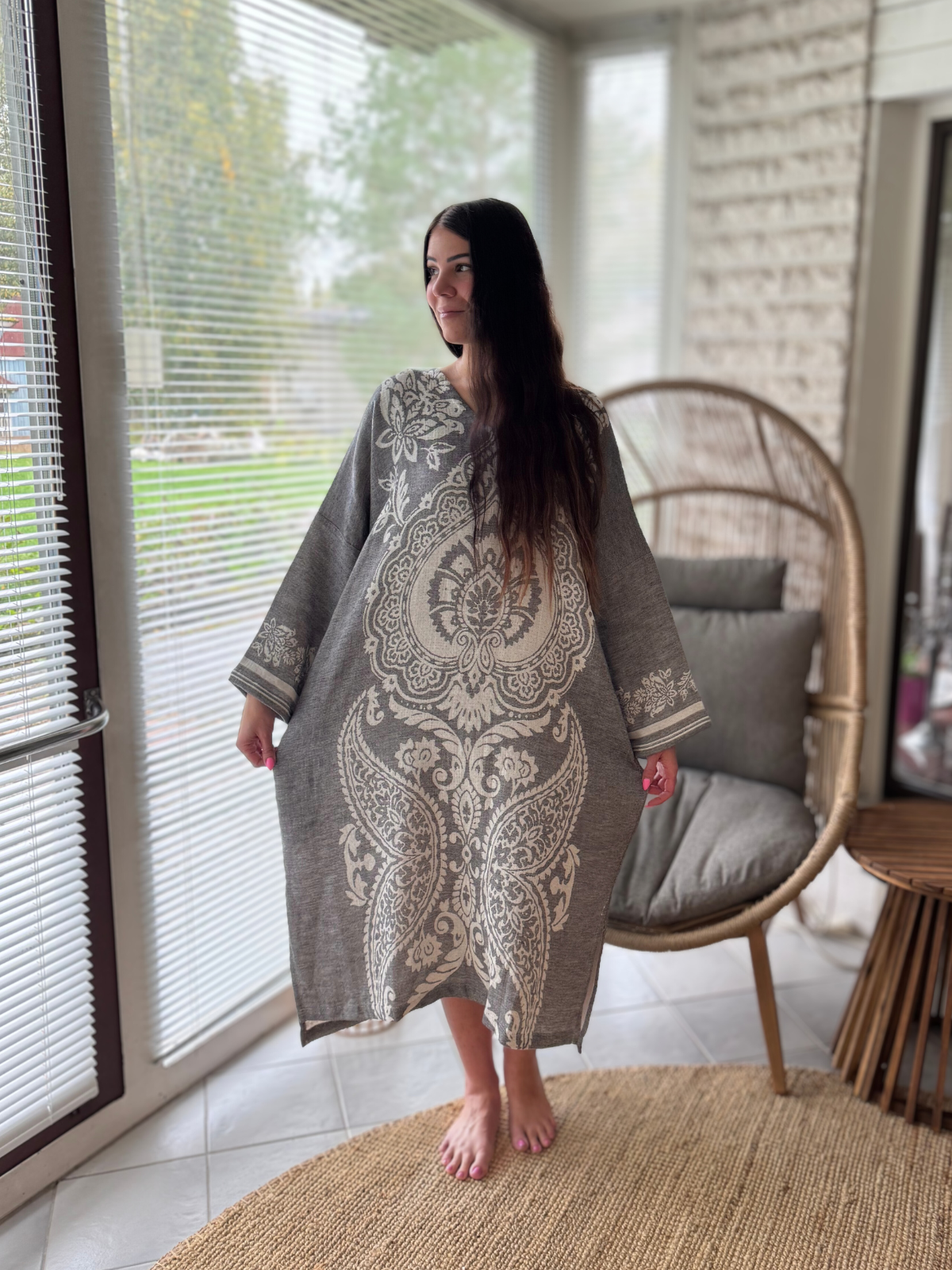 Hamam tunika Lumo musta