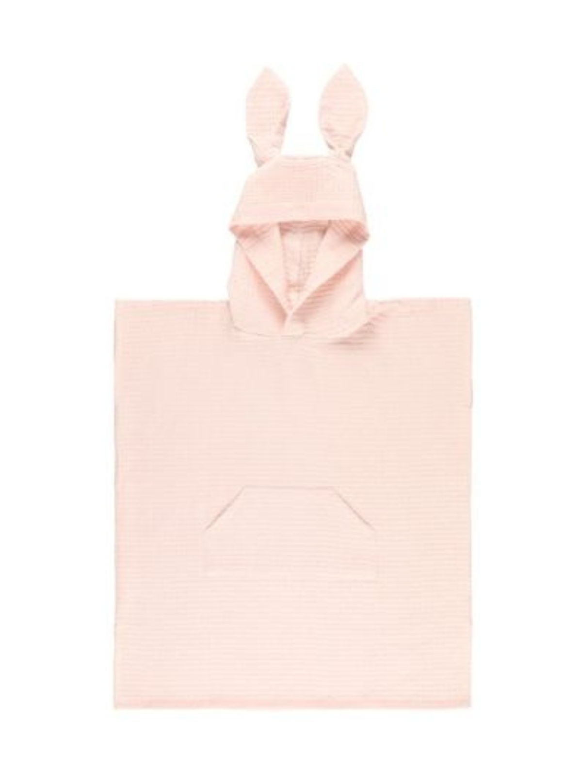 Poncho hupullinen lasten vaaleanpunainen