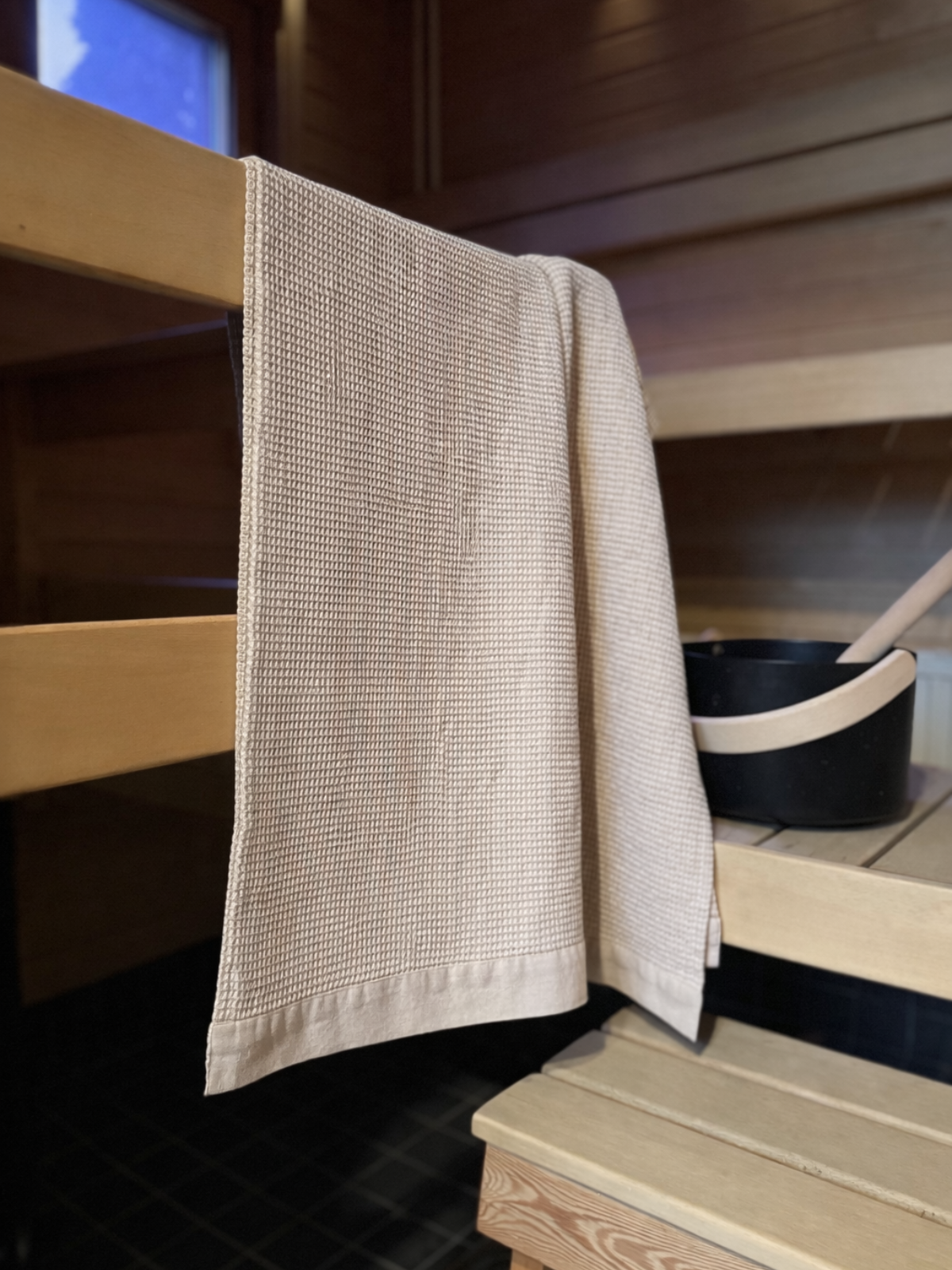 Pyyhe Kenno beige 90x180cm, Rento