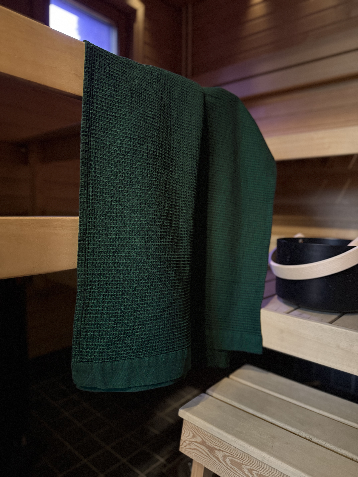 Pyyhe Kenno tummanvihreä 90x180cm, Rento