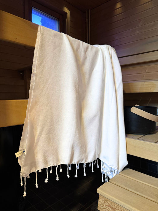 Hamam pyyhe Jätti valkoinen puuvilla 100x210cm