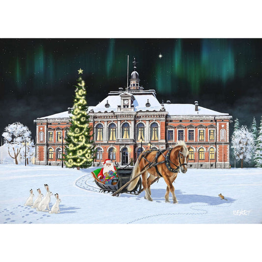 Joulukortti Kuopio Kaupungintalo