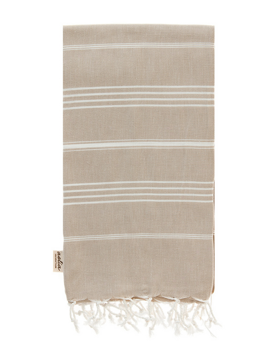 Kreikkalainen pyyhe Dyyni beige puuvilla 100x180cm
