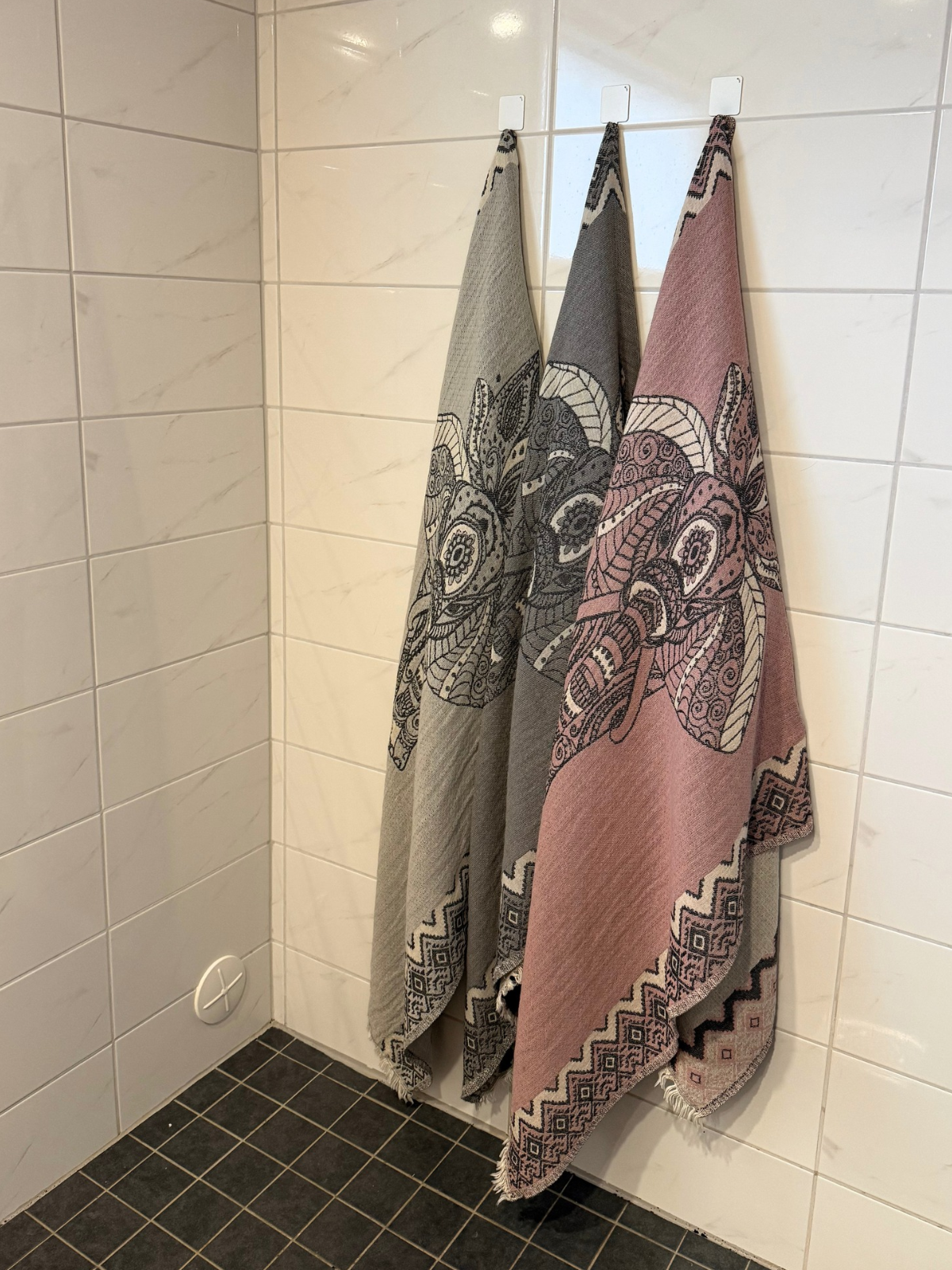 Hamam pyyhe Elefantti roosa puuvilla 95x195cm