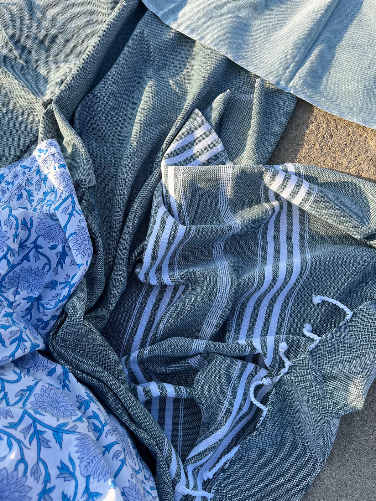 Hamam pyyhe Jätti tummanvihreä puuvilla 100x210cm