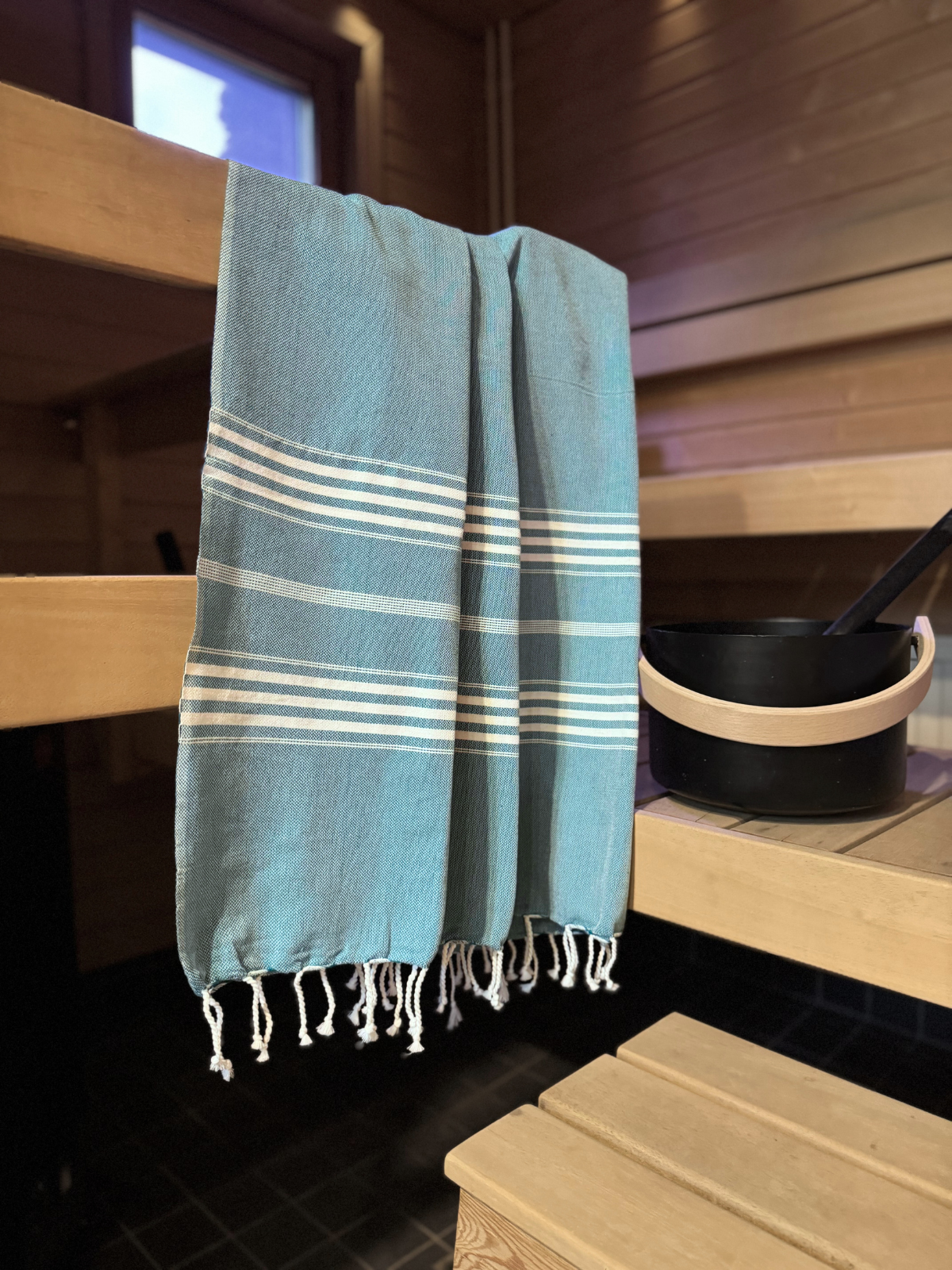 Hamam pyyhe Jätti petrooli puuvilla 100x210cm