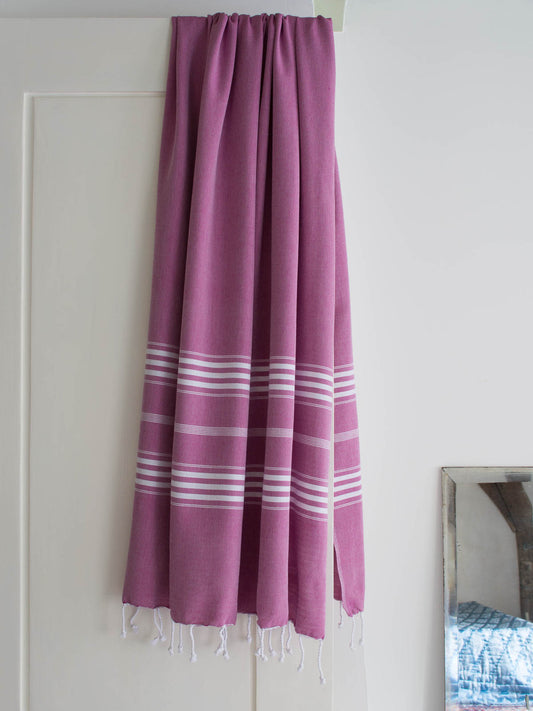 Hamam pyyhe Jätti purppura puuvilla 100x210cm