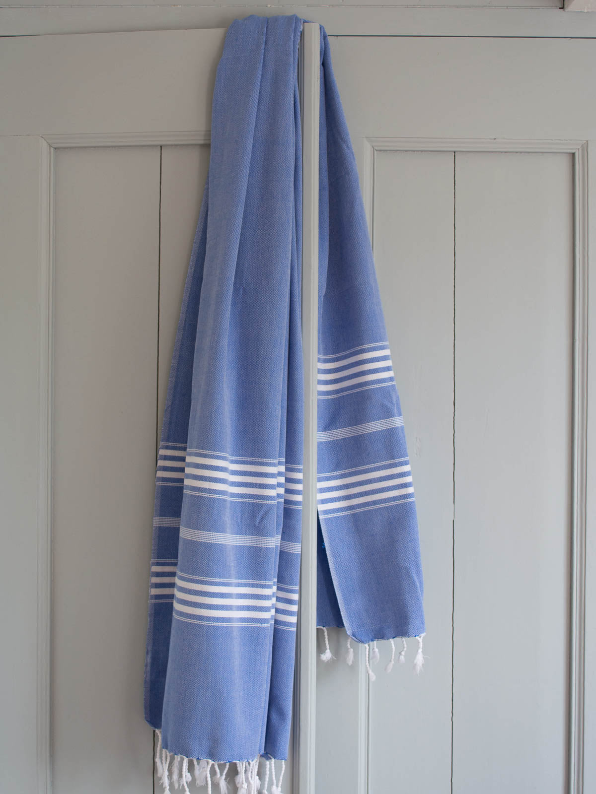Hamam pyyhe Jätti sininen puuvilla 100x210cm