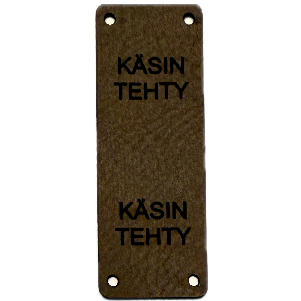 Merkki keinonahkaa KÄSIN TEHTY taitettava, tummanruskea