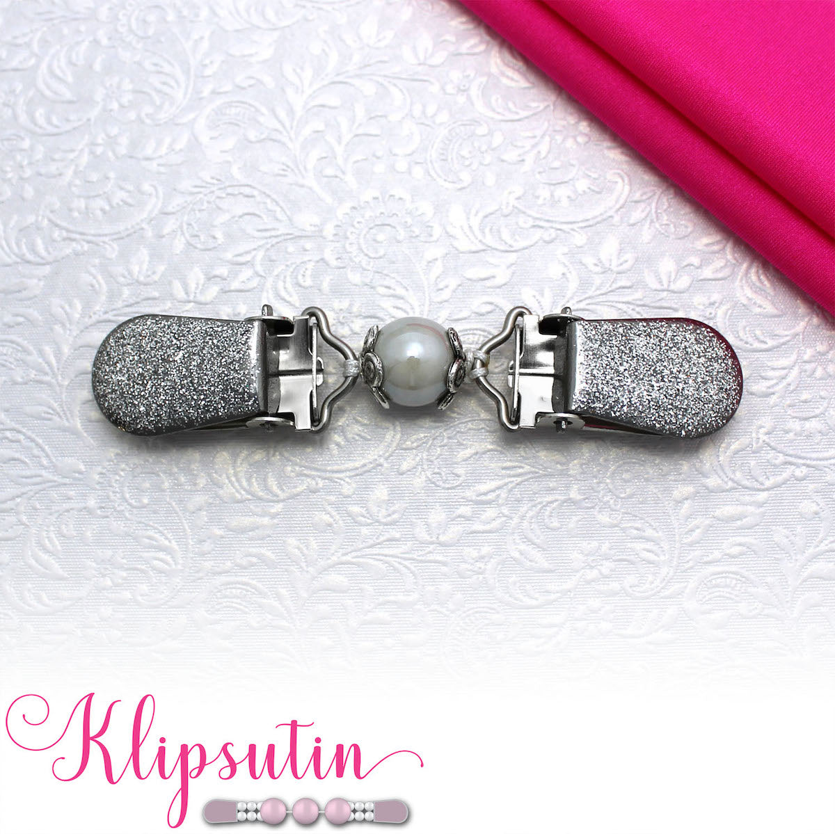 Klipsutin Giia vaaleanharmaa