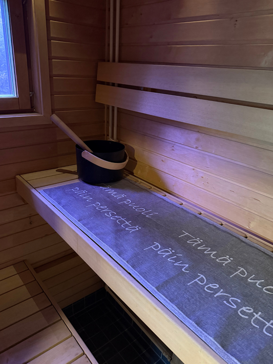 Laudeliina Tämä puoli päin persettä tummanharmaa, Jokipiin Pellava