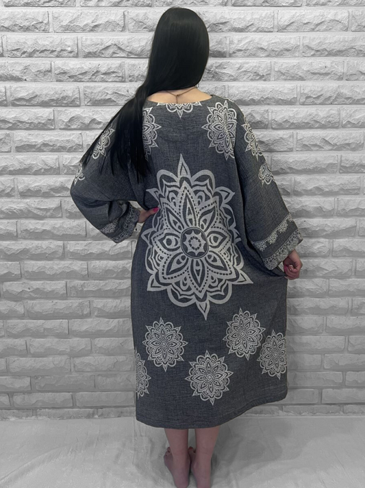 Hamam tunika Mandala musta