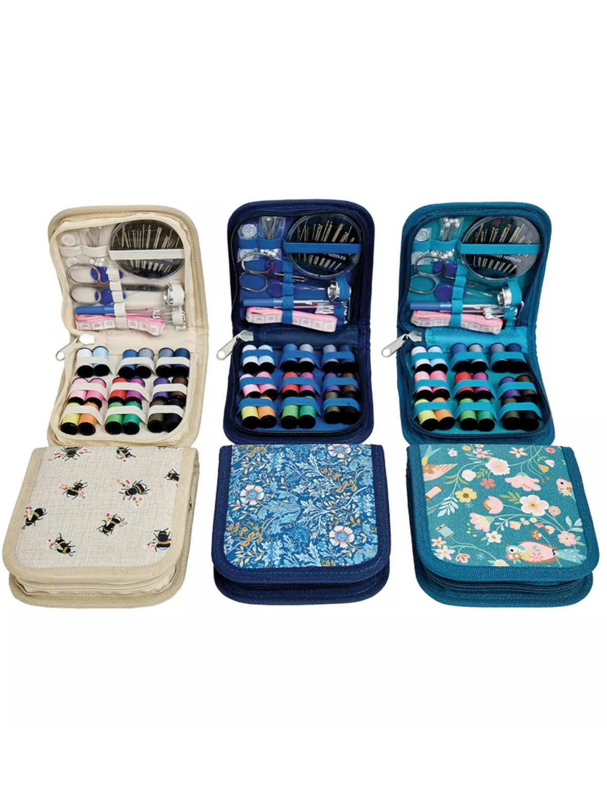 Ompelutarvike matkapakkaus, useita vaihtoehtoja