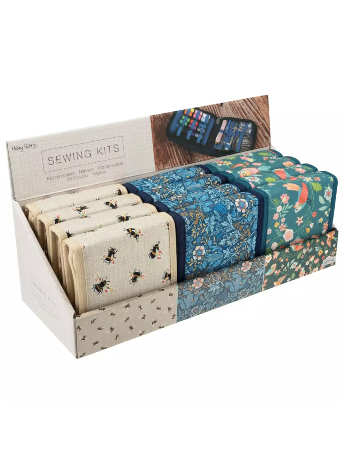 Ompelutarvike matkapakkaus, useita vaihtoehtoja