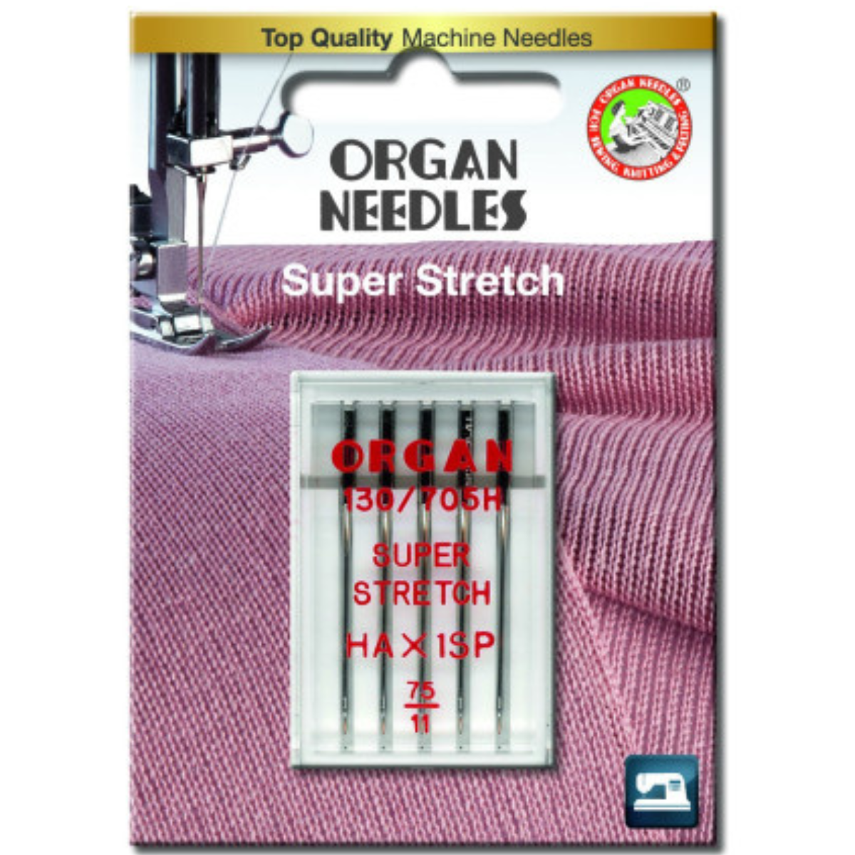 Ompelukoneneula Super Stretch HAX1SP Organ