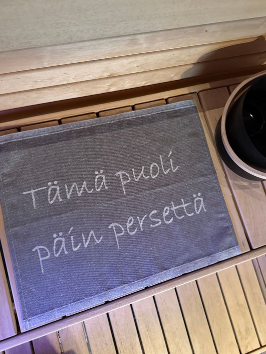 Pefletti Tämä puoli päin persettä tummanharmaa, Jokipiin Pellava