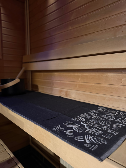 Laudeliina Pino musta-valkoinen 50x150cm, Rento