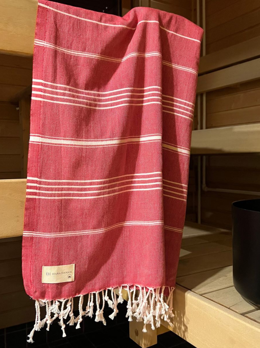 Hamam pyyhe Home punainen puuvilla 95x180cm