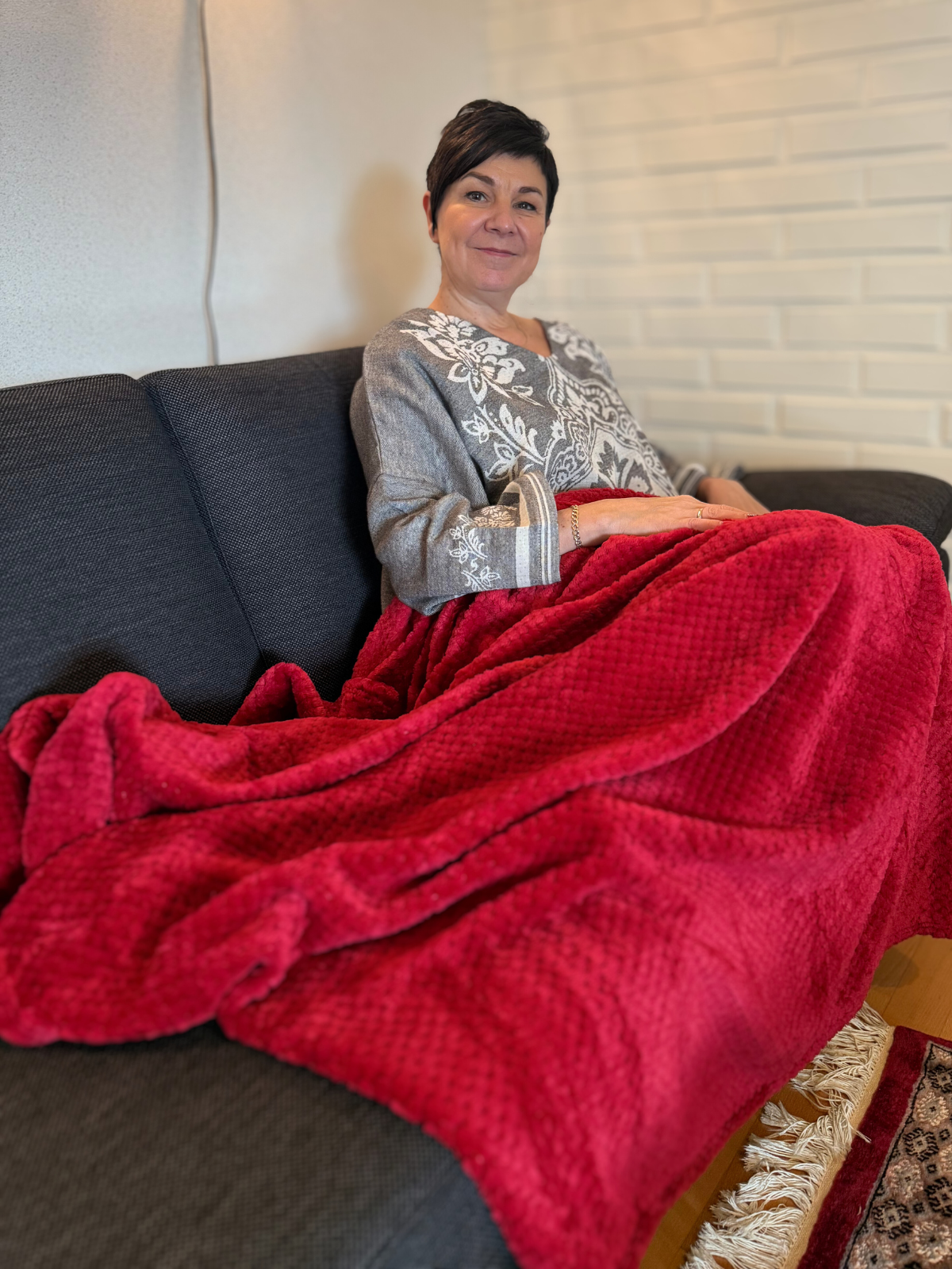 Torkkupeite Punainen 130x170cm