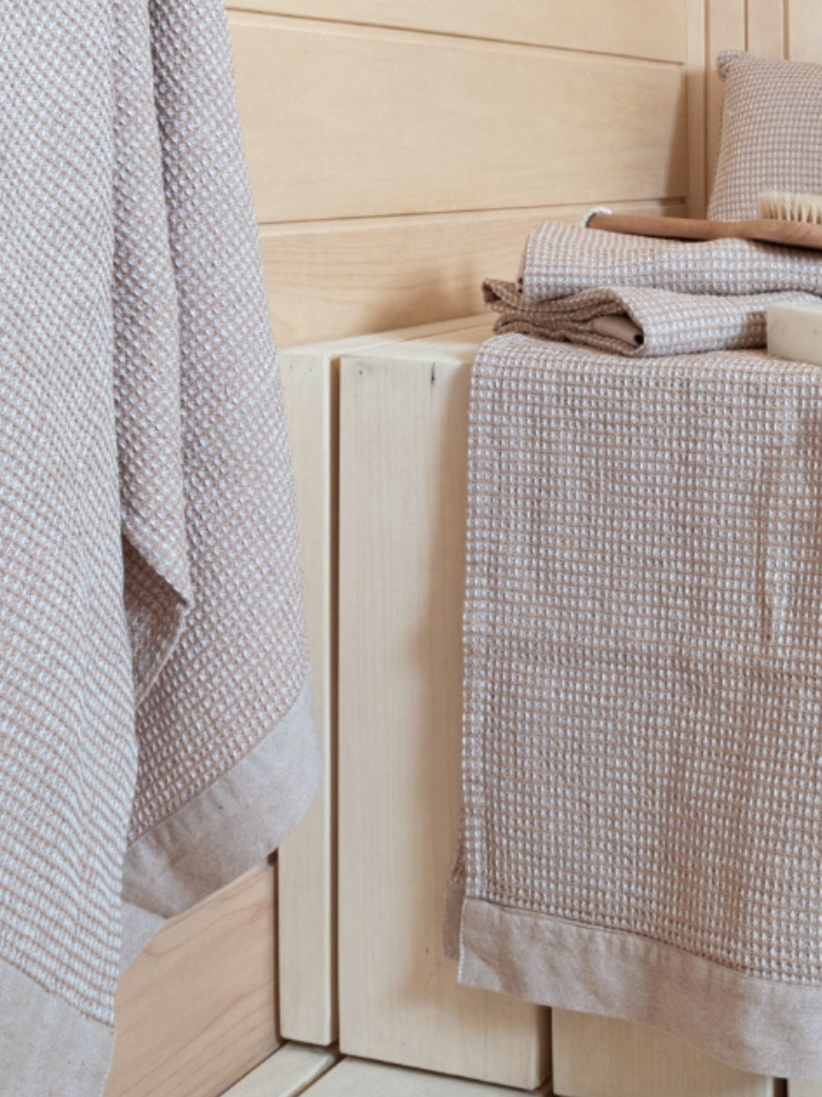 Pyyhe Kenno beige 90x180cm, Rento