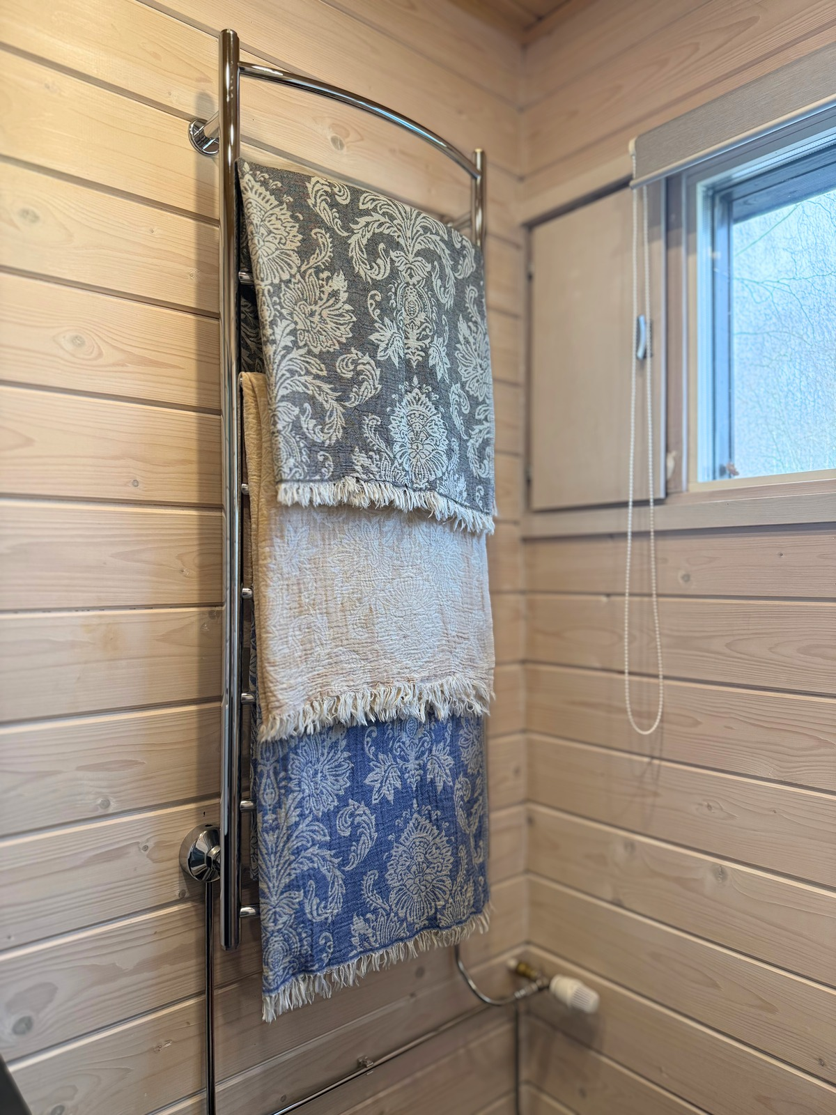 Hamam pyyhe Rokokoo musta puuvilla 95x185cm