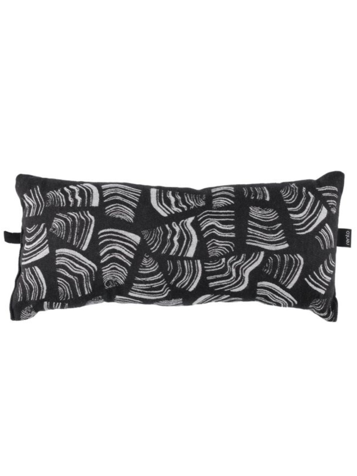 Saunatyyny Pino musta-valkoinen 50x22cm, Rento