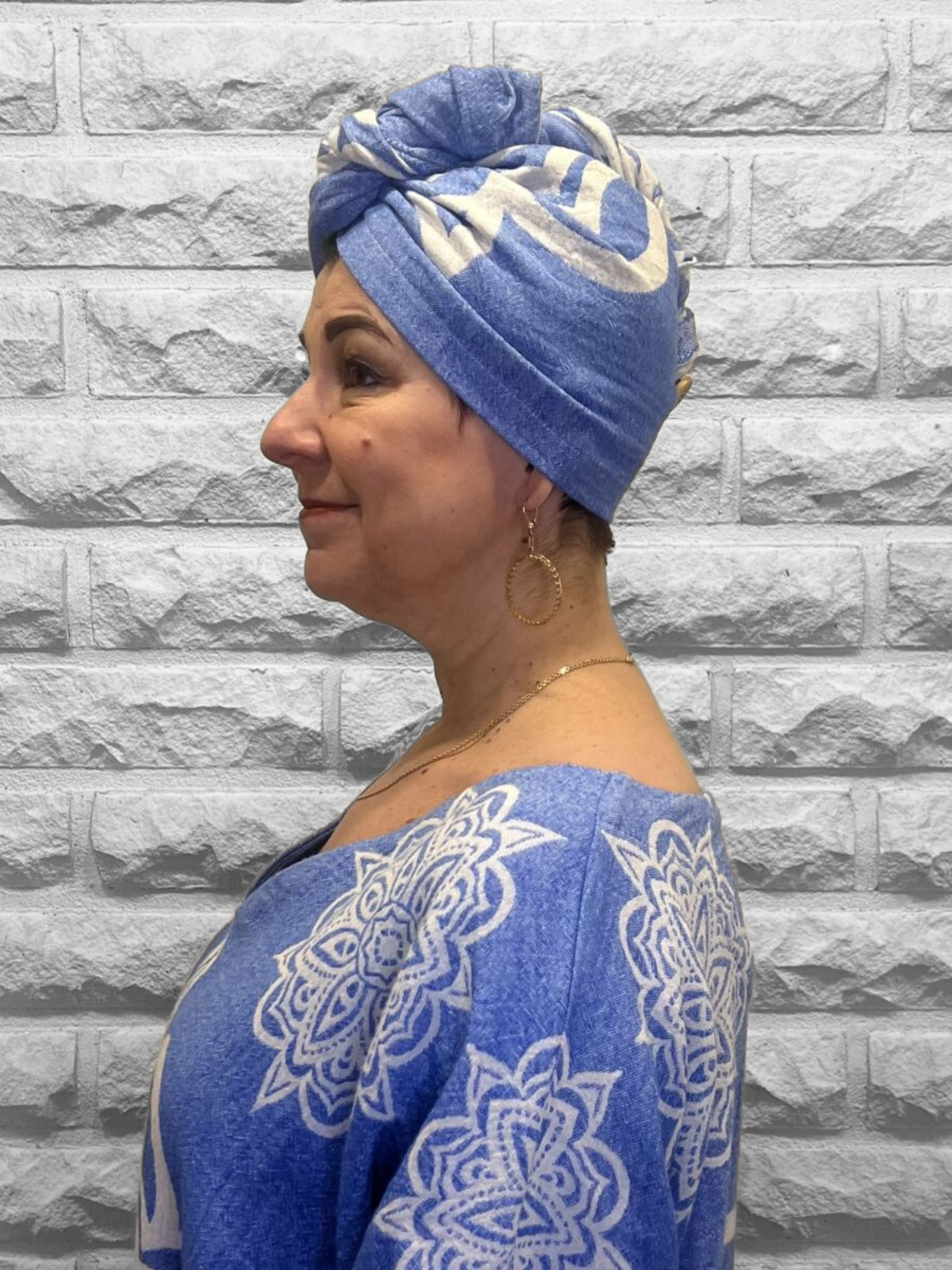 Hamam turbaani Mandala sininen