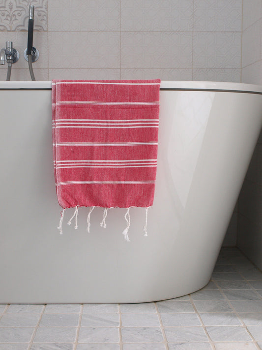 Hamam käsipyyhe Siru punainen puuvilla 50x100cm