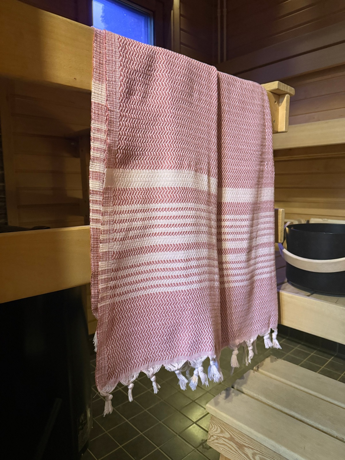 Hamam pyyhe Sora roosa puuvilla 95x185cm