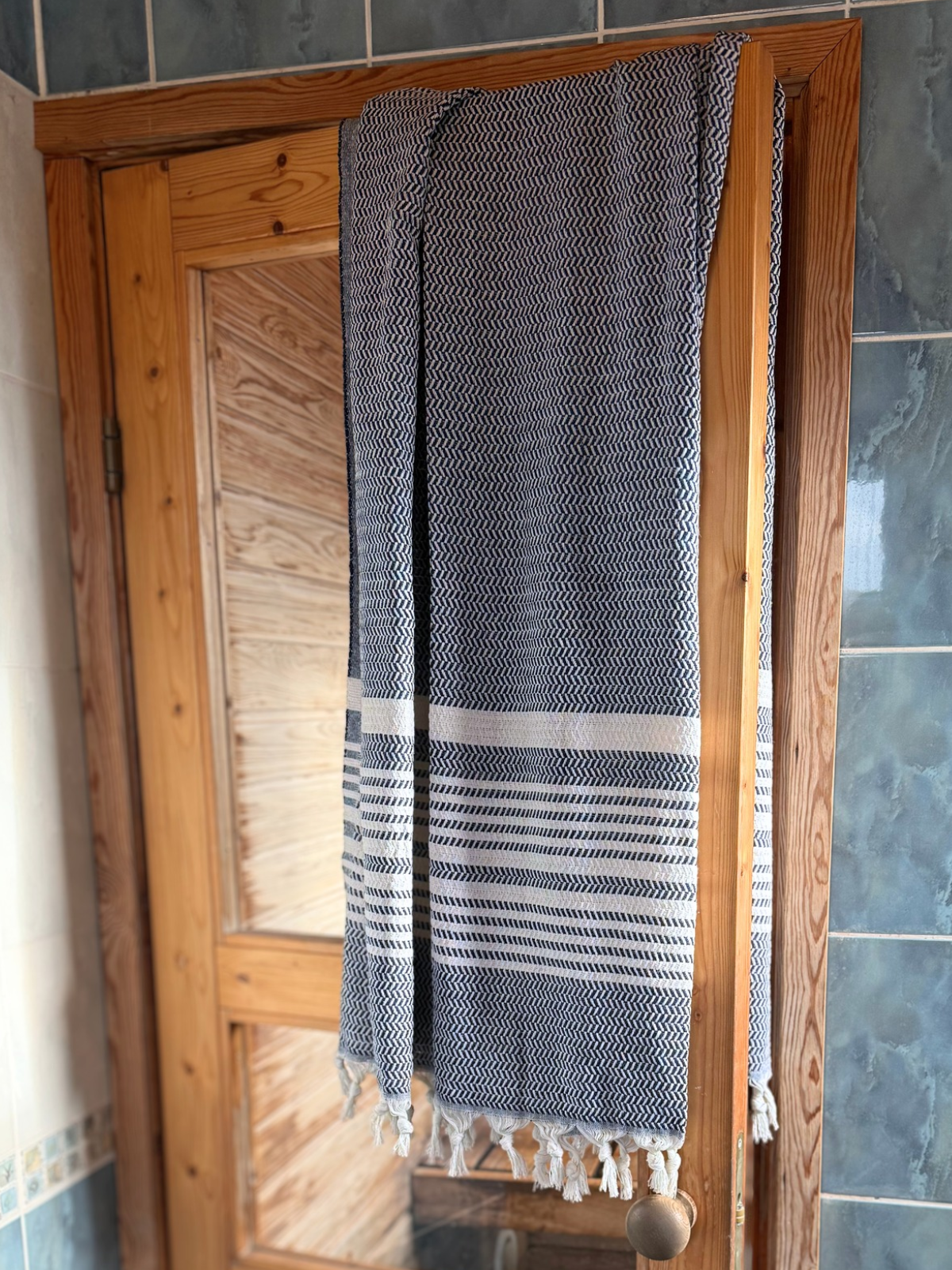 Hamam pyyhe Sora tummansininen puuvilla 95x185cm