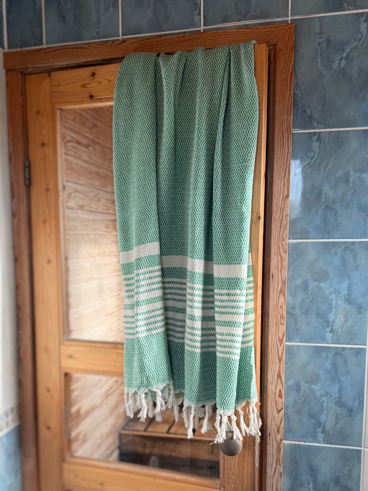 Hamam pyyhe Sora vihreä puuvilla 95x185cm