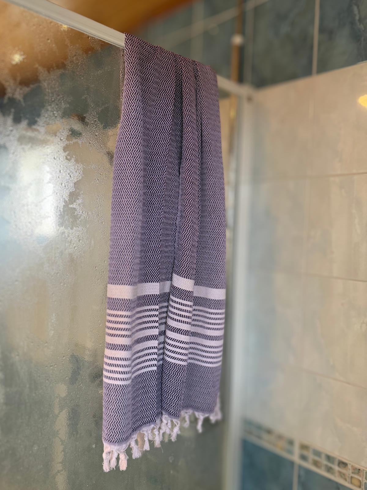 Hamam pyyhe Sora violetti puuvilla 95x185cm