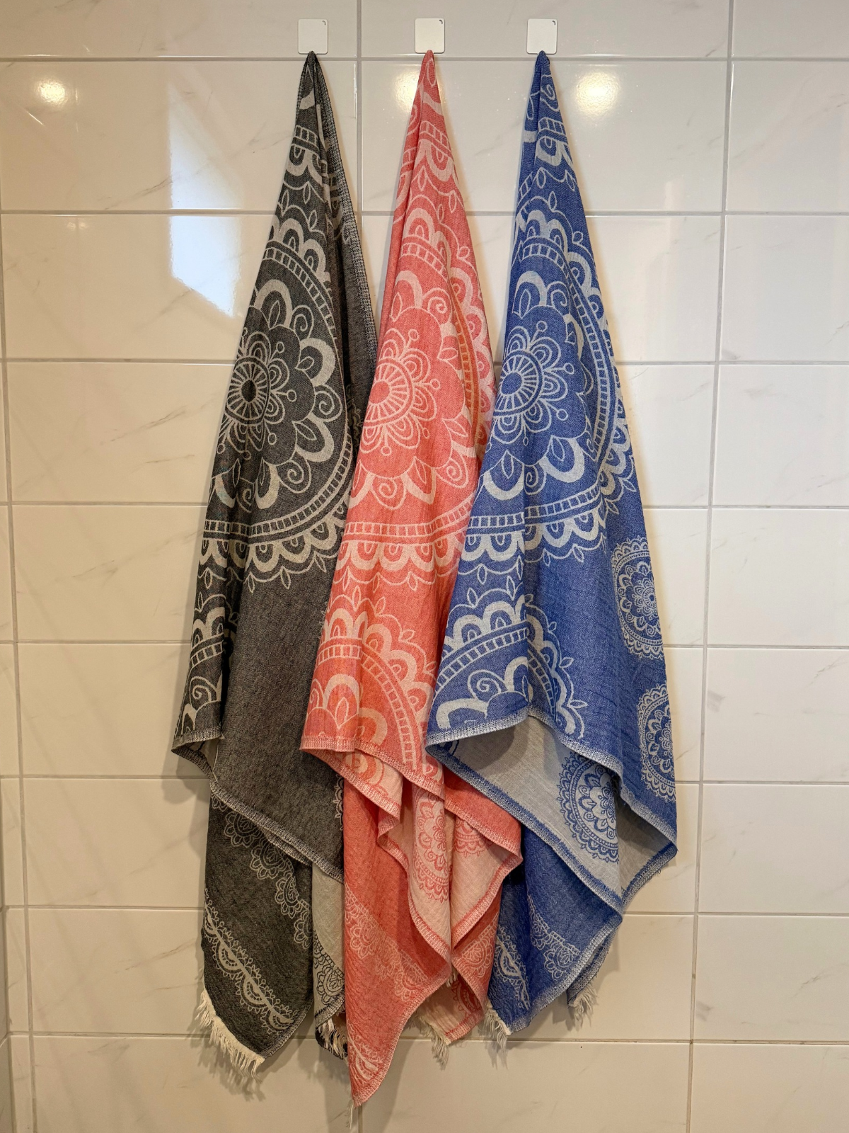 Hamam pyyhe Valo koralli puuvilla 95x185cm