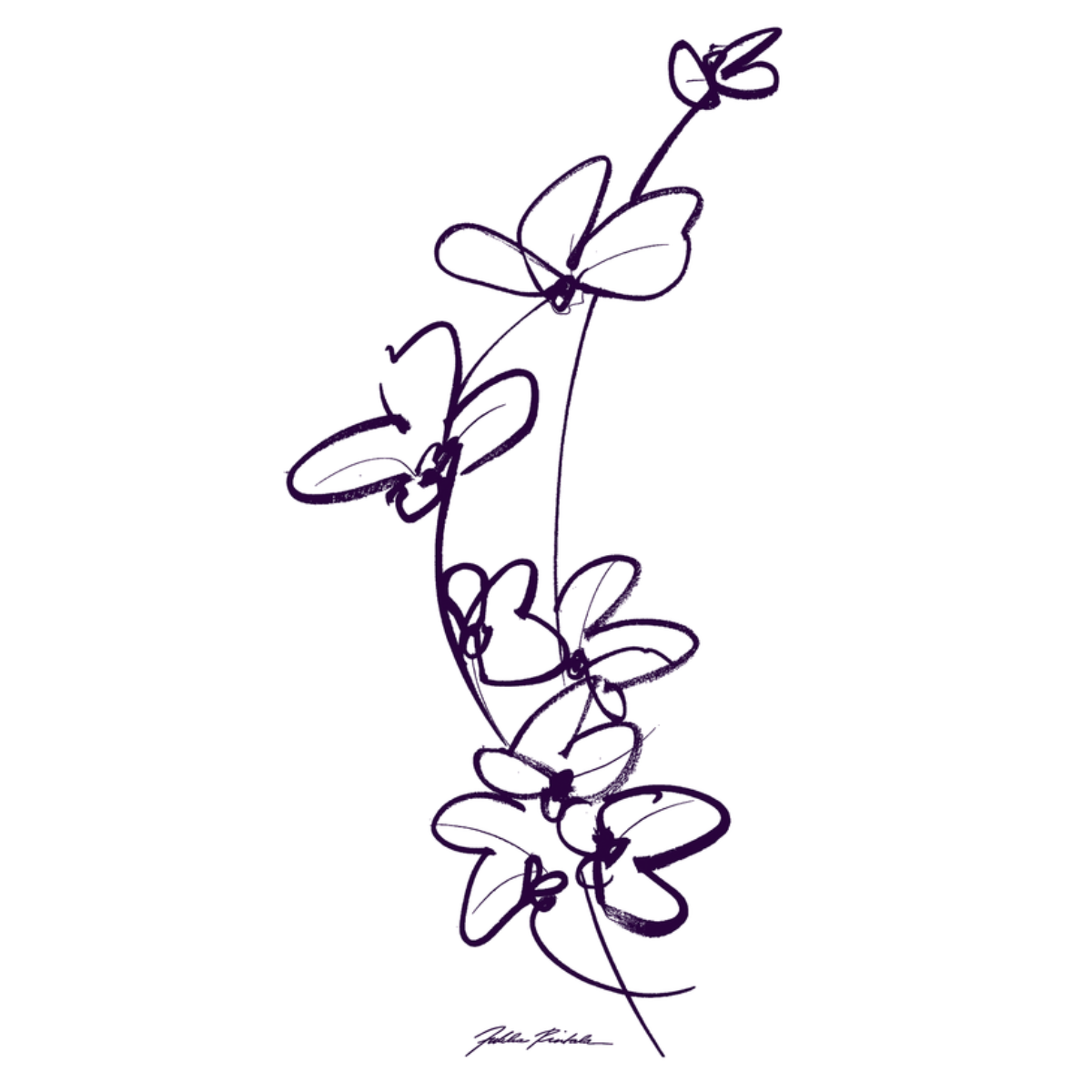 Verho Orkidea valko-violetti, Jukka Rintala, useita vaihtoehtoja